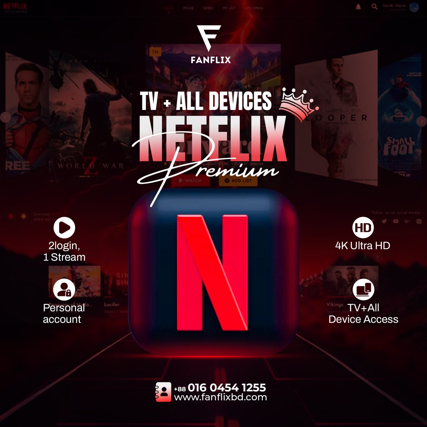 Netflix Tv Plan Subscription in BD