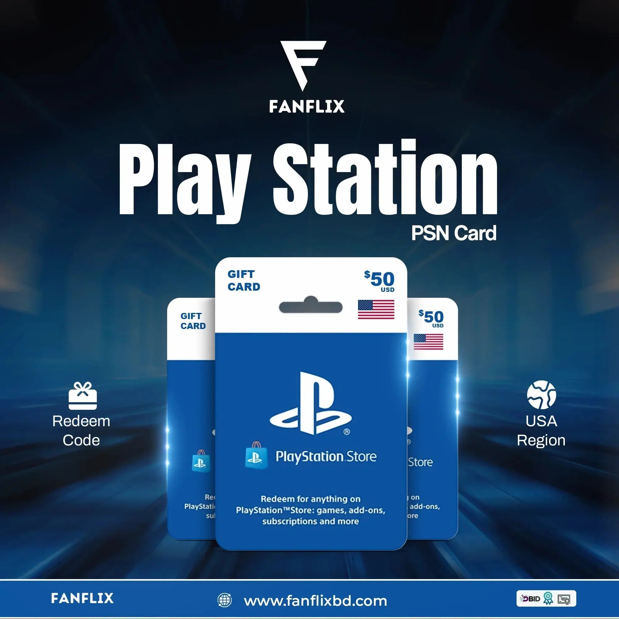 Digital gift cards in Bangladesh - PSN, Roblox and Apple gift cards