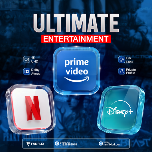 Netflix Prime Video Disney Plus Combo Subscription Bangladesh